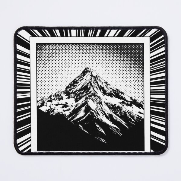 Item preview, Framed Explosion – Comic Energy Mountain - Pop Art Mountain Landscape Love designed and sold by Benito Del Ray.
