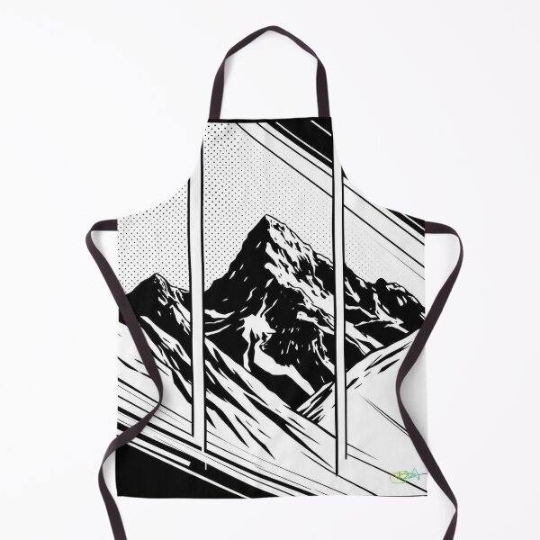 Item preview, Split Frame Ascent – Modern Mountain Poster - Pop Art Mountain Landscape Love designed and sold by Benito Del Ray.