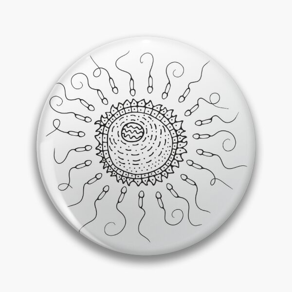 Aperçu de l'œuvre ovule et spermatozoïde créée et vendue par alina-k-design.