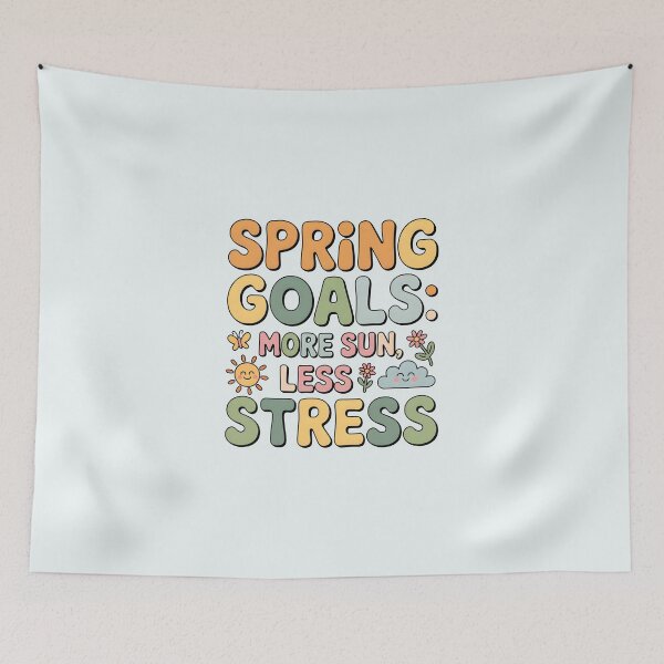 Item preview, Spring Goals: More Sun, Less Stress – Relaxed Seasonal Design designed and sold by Jollys-ArtShop.