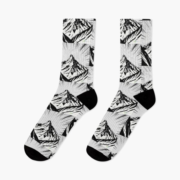 Item preview, Halftone Summit – Minimalist Comic Mountain - Pop Art Mountain Landscape Love  designed and sold by Benito Del Ray.