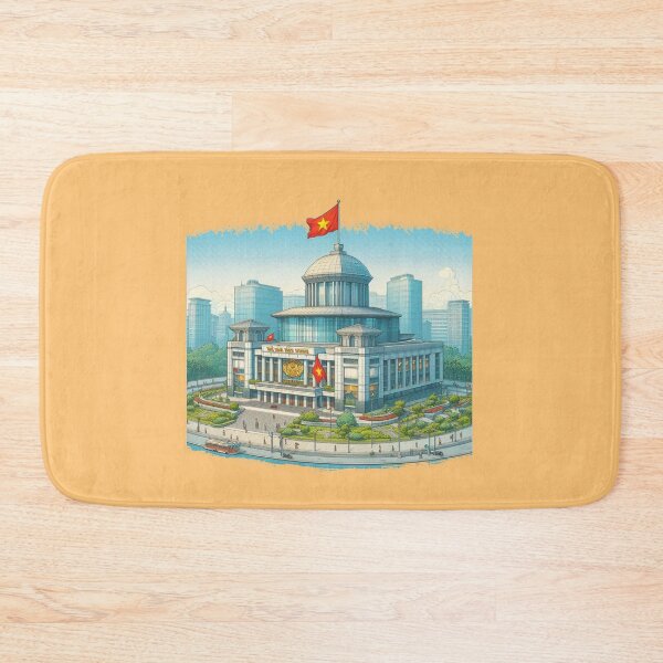 Item preview, Phu Quoc Vietnam 3D Cute Scenic Sketch with Vietnamese Flag, designed and sold by PaintMeWorld.