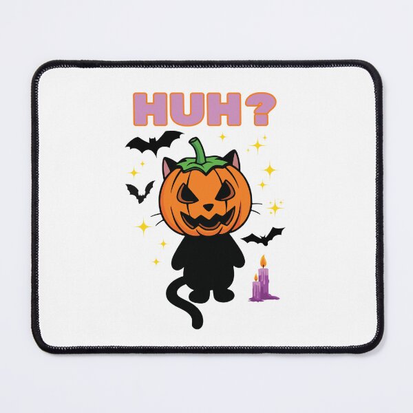 Item preview, Huh Cat Halloween Meme Funny Chonky Cat Pumpkin Gift for Spooky Season designed and sold by MoodInInk.