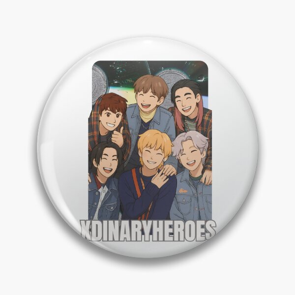 Item preview, Xdinary Heroes Name Cartoon Illustration Group Members Kpop Collage Design designed and sold by HELL0WBELLO.