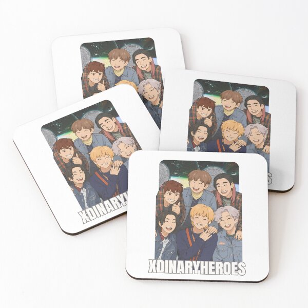 Item preview, Xdinary Heroes Name Cartoon Illustration Group Members Kpop Collage Design designed and sold by HELL0WBELLO.