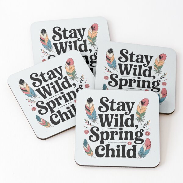 Item preview, Stay Wild, Spring Child – Boho Seasonal Design designed and sold by Jollys-ArtShop.