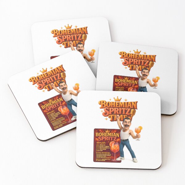 Item preview, Bohemian Spritz Time – Retro Cocktail Poster with Rock Legends Flair designed and sold by malero-design.