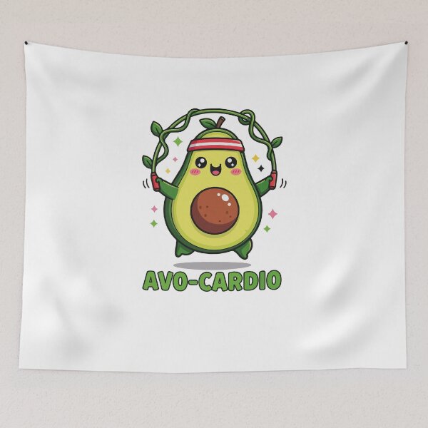 Item preview, Avocado jumps rope with energy designed and sold by KasiaRawska.