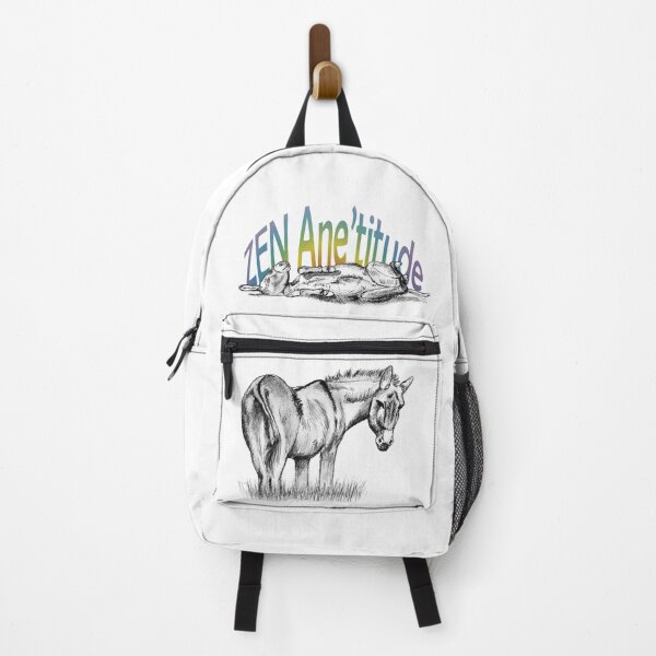 Item preview, Drawing of a donkey rolling on the ground - black color version and French text Rainbow designed and sold by SylvieG18.