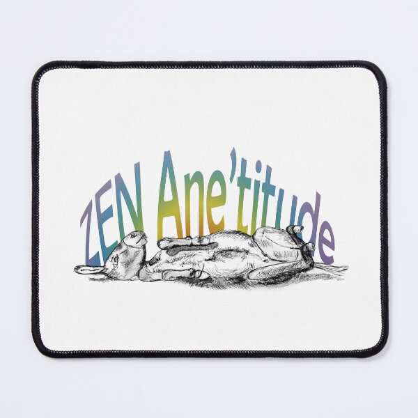Item preview, Drawing of a donkey rolling on the ground - black color version and French text Rainbow designed and sold by SylvieG18.