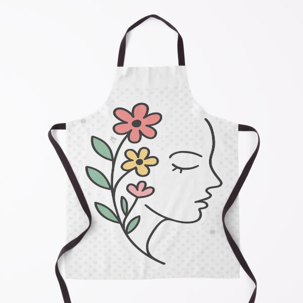 Item preview, Minimal Line Art Face with Flowers – Aesthetic Sticker & Phone Case designed and sold by lonexofficial.