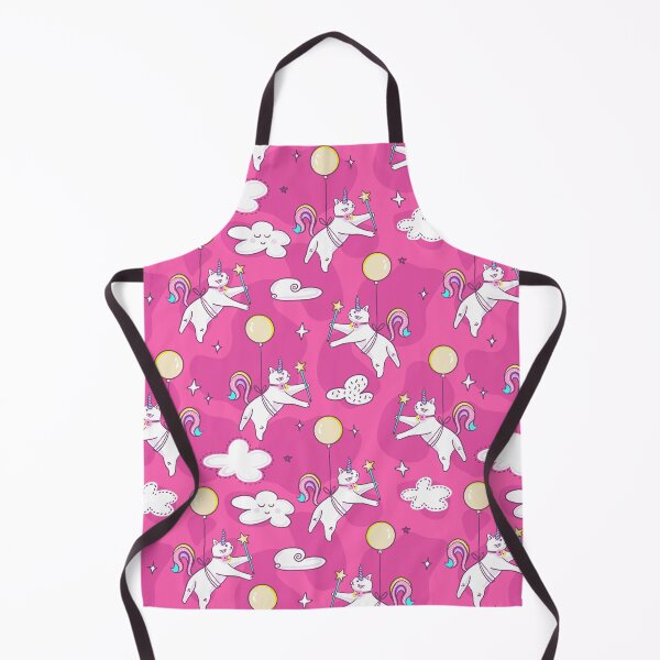 Item preview, Cute Unicorn Cats Hanging from Balloons Pattern designed and sold by Farissa Designs.
