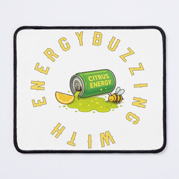 Item preview, Citrus Energy Bee – Bright White Background Edition designed and sold by Tik Logy.