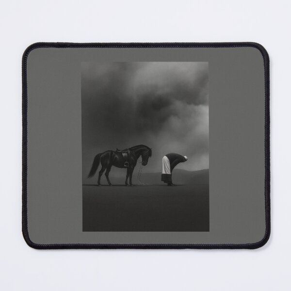 Item preview, The Bow and the Horse – Minimal Monochrome Desert Scene designed and sold by SuccessHunters.