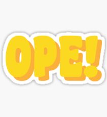 Ope! Sticker