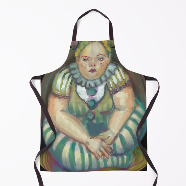 Item preview, Melancholy Circus Clown – Surreal Digital Painting designed and sold by springtempest.