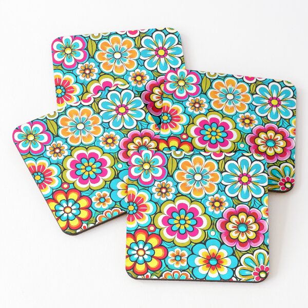 Item preview, Retro Hippy Flowers designed and sold by ViaARTfactory.
