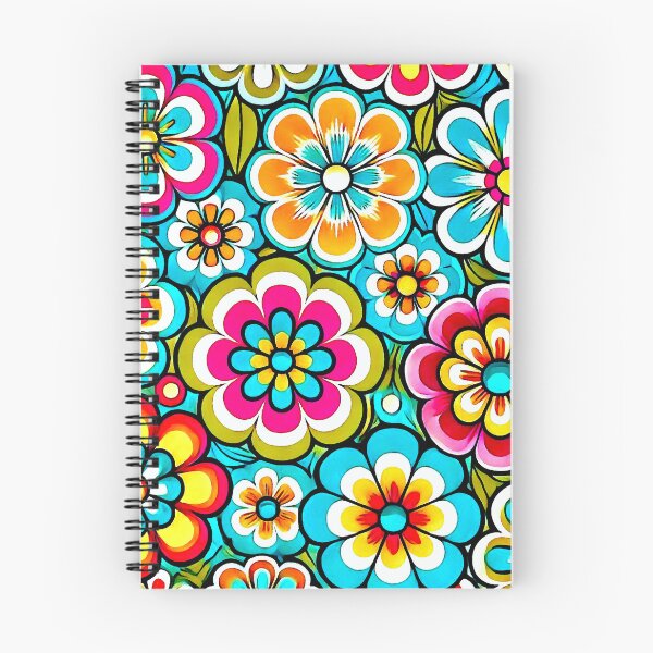 Item preview, Retro Hippy Flowers designed and sold by ViaARTfactory.