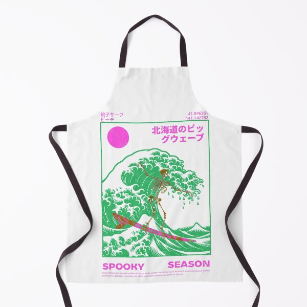 Item preview, Great wave of kanagawa pink green design retro wave vaporwave designed and sold by DisgustangCO.
