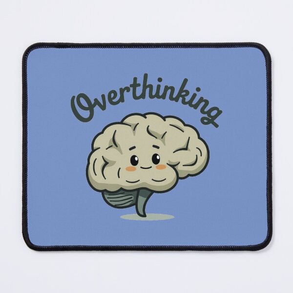 Item preview, Cute Cartoon Brain Overthinking Illustration designed and sold by MyWittyThings.