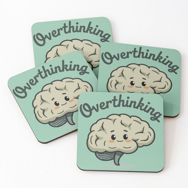 Item preview, Cute Cartoon Brain Overthinking Illustration designed and sold by MyWittyThings.