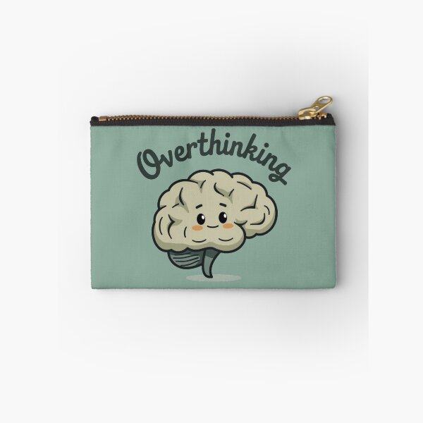Item preview, Cute Cartoon Brain Overthinking Illustration designed and sold by MyWittyThings.