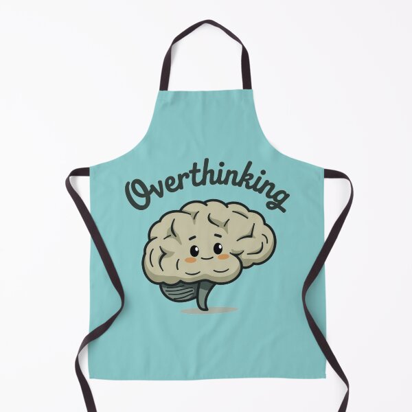 Item preview, Cute Cartoon Brain Overthinking Illustration designed and sold by MyWittyThings.