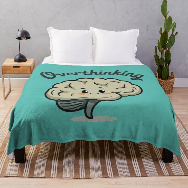 Item preview, Cute Cartoon Brain Overthinking Illustration designed and sold by MyWittyThings.