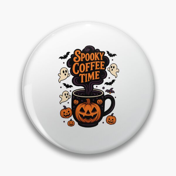 Item preview, Spooky Coffee Time – Halloween Pumpkin Mug designed and sold by ALITOPRINCE.