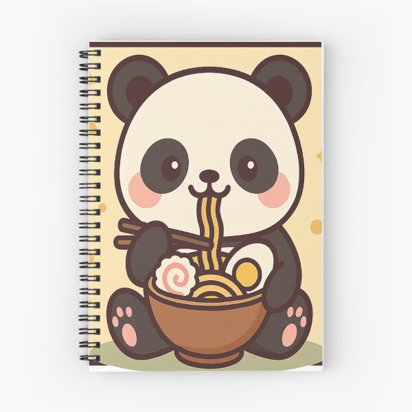 Item preview, Cute Panda Eating Ramen – Kawaii Japanese Food T-Shirt & Sticker designed and sold by lonexofficial.