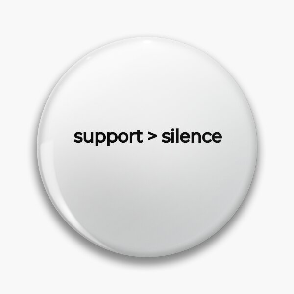 Item preview, support over silence - mental health awareness designed and sold by DecencyTees.
