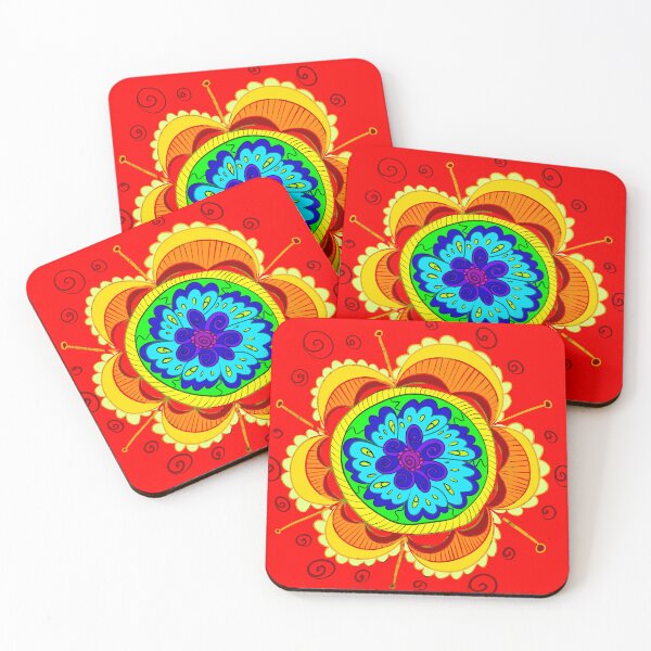 Item preview, Diseño de flor de mandala colorido designed and sold by creativevandal.