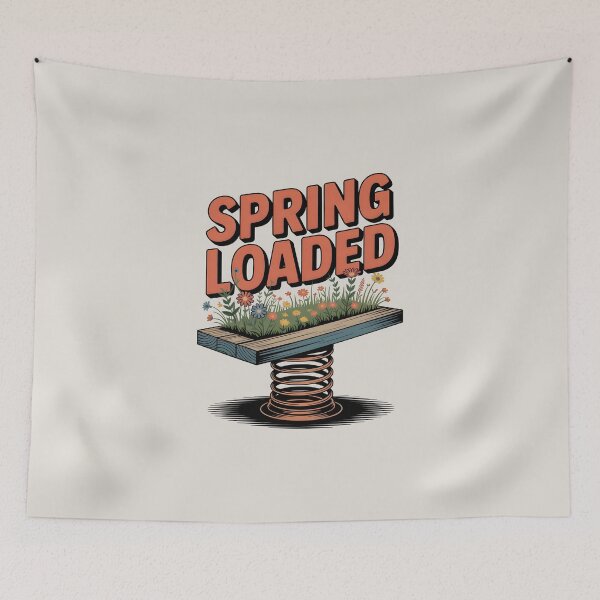Item preview, Spring Loaded – Energetic Seasonal Design designed and sold by Jollys-ArtShop.