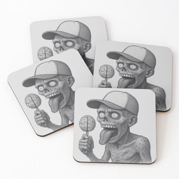 Item preview, Zombie with Lollipop - Grayscale designed and sold by NightTimeJ.