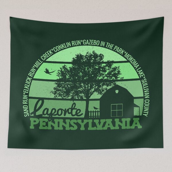 Item preview, Laporte Pennsylvania Sunset Retro Vintage Local Pride Logo designed and sold by CRHPOD20.