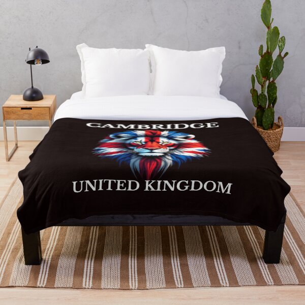 Artikelvorschau, Cambridge UK Flagge Union Flag Patriotische Flagge des Vereinigten Königreichs Löwengesicht Cambridge Design entworfen und verkauft von adsman68.