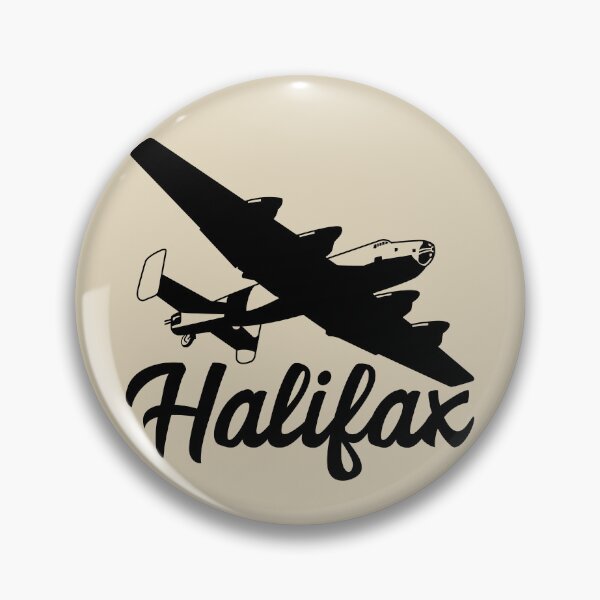 Item preview, Halifax Bomber British WW2 Plane Flying Silhouette designed and sold by MilitaryMart.