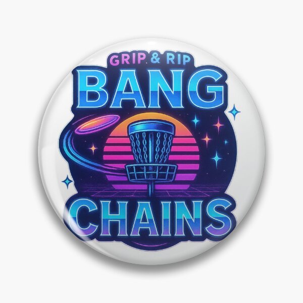 Item preview, Disc Golf - Bang the Chains - Synthwave designed and sold by BroShirtStore.