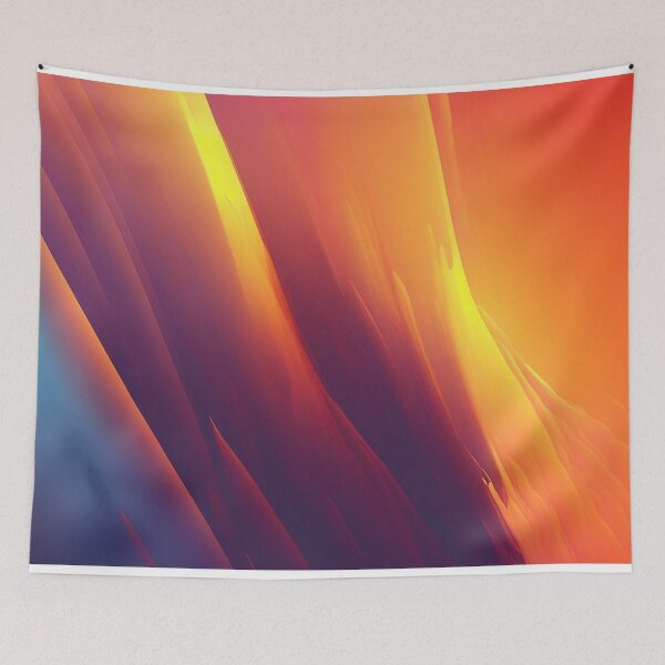 Item preview, Vibrant Fiery Abstract Light Waves designed and sold by Apex Designs.