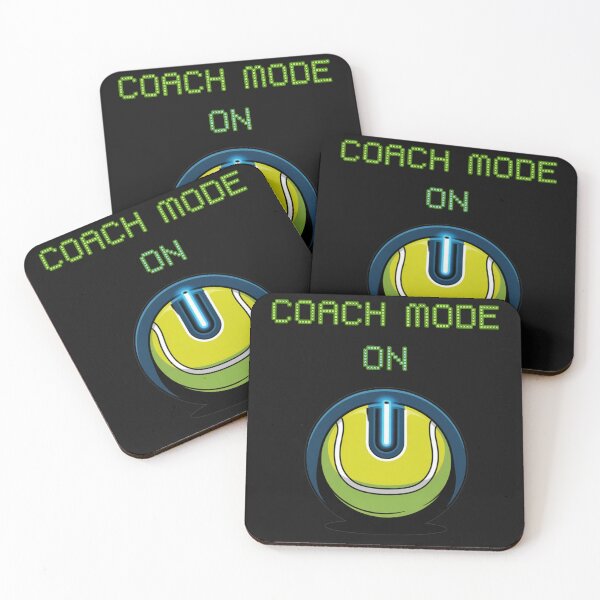 Item preview, Coach mode on funny gifts for tennis coach designed and sold by Missynoofnoof.