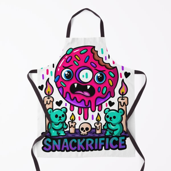 Item preview, Snackrifice – Cute Horror Donut Cult Parody designed and sold by October Forever.