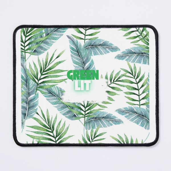 Item preview,  Glowing Green Letters Over Leaf Pattern designed and sold by Jacsss2.