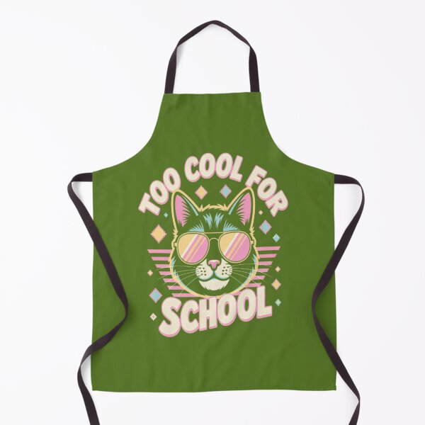 Item preview, Too Cool For School Cat Retro 80s Kitten Design designed and sold by Victoria Kelly.