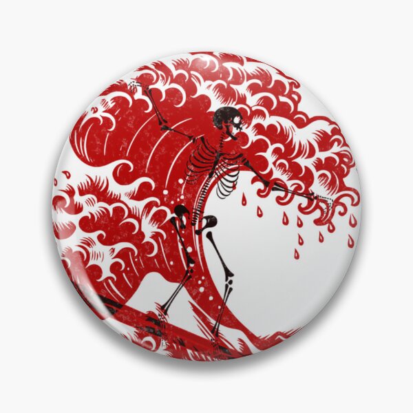 Item preview, Copy of Copy of Great wave of kanagawa red design retro wave vaporwave designed and sold by DisgustangCO.