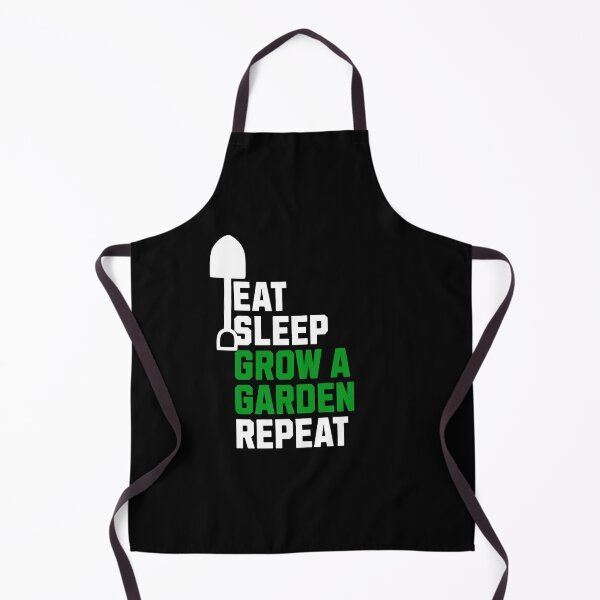 Item preview, funny Eat Sleep Grow A Garden Repeat, gardener work, green thumb design designed and sold by LuxeGraphix.