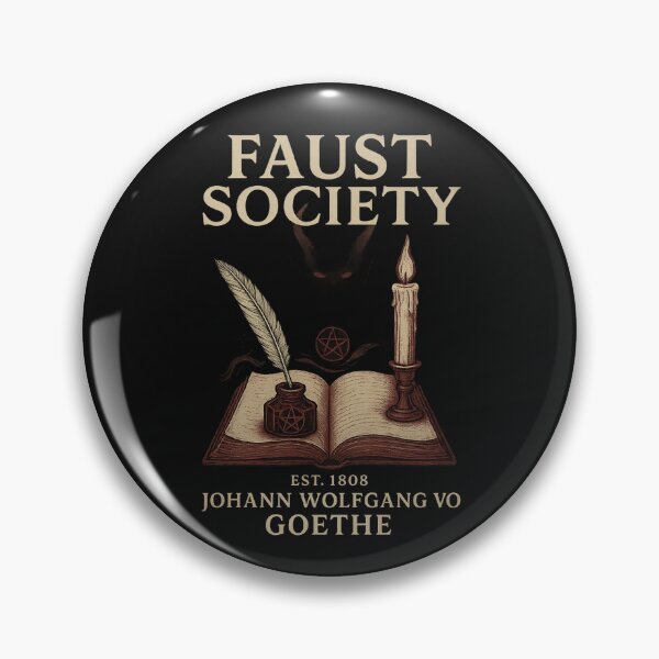 Item preview, Faust Society Est. 1808 – Johann Wolfgang von Goethe - Dark Academia Writers designed and sold by DebuggedDressed.
