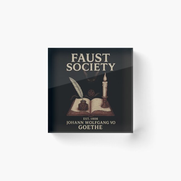 Item preview, Faust Society Est. 1808 – Johann Wolfgang von Goethe - Dark Academia Writers designed and sold by DebuggedDressed.