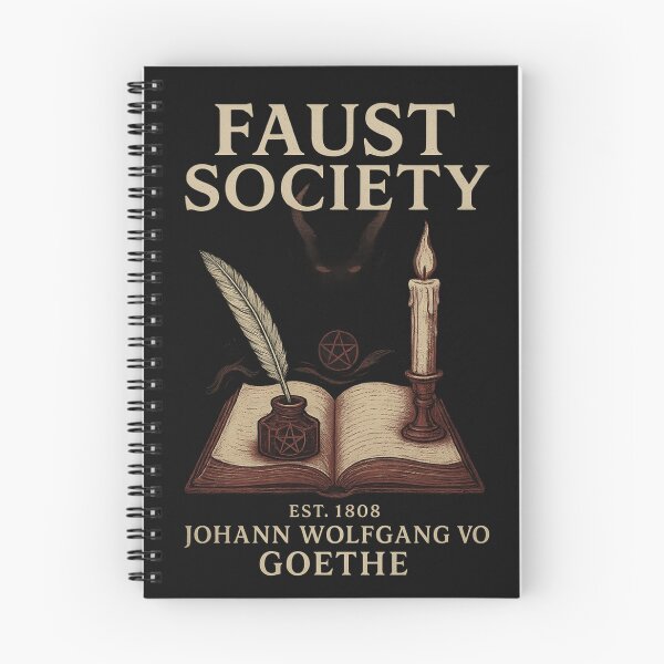 Item preview, Faust Society Est. 1808 – Johann Wolfgang von Goethe - Dark Academia Writers designed and sold by DebuggedDressed.