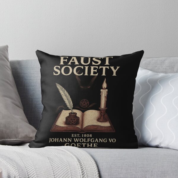 Item preview, Faust Society Est. 1808 – Johann Wolfgang von Goethe - Dark Academia Writers designed and sold by DebuggedDressed.