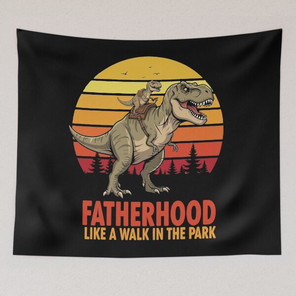 Item preview, funny dinosaur fatherhood design designed and sold by DaysCollective.